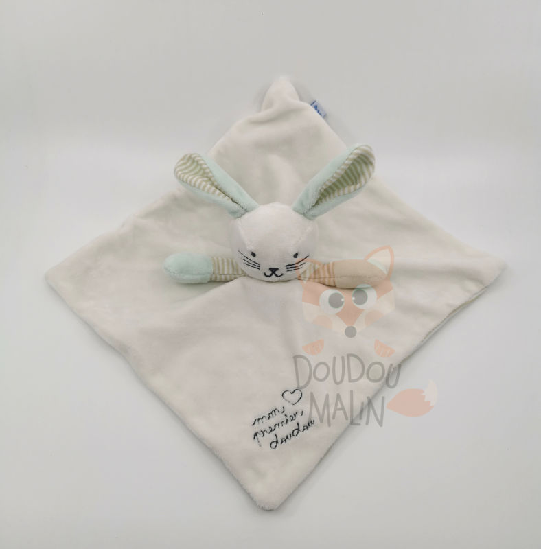 Dodie comforter rabbit white green 25 cm 